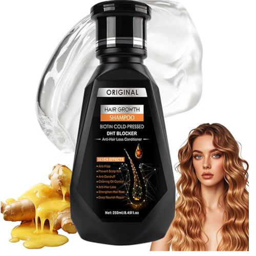 CHAMPÚ PARA EL CRECIMIENTO DEL CABELLO  JENGIBRE CON BIOTINA